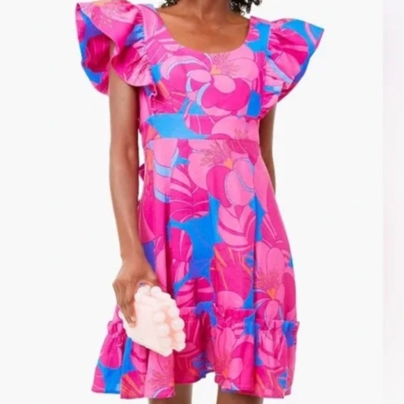 Tuckernuck x Cameran Eubanks Wild Azalea Ruffle Dress Tuckernuck M - Picture 4 of 4